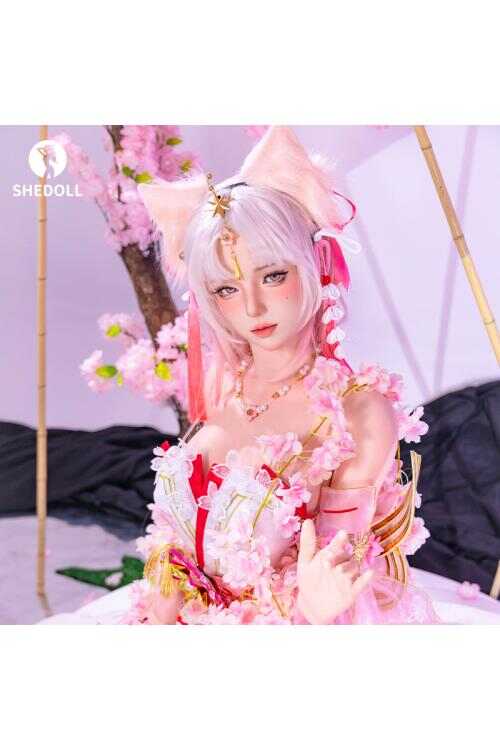 SHEDOLL コ・ショウウ 168cm 原神|フータン 猫耳レース戦装|発熱Dカップ |減量植毛ボディ| 2次元純欲爆発